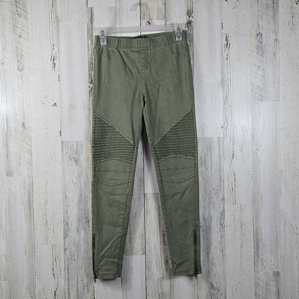 Beulah style green skinny denim jeggings women's size medium